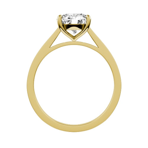 Round Lab-grown Diamond Bridal Ring — front