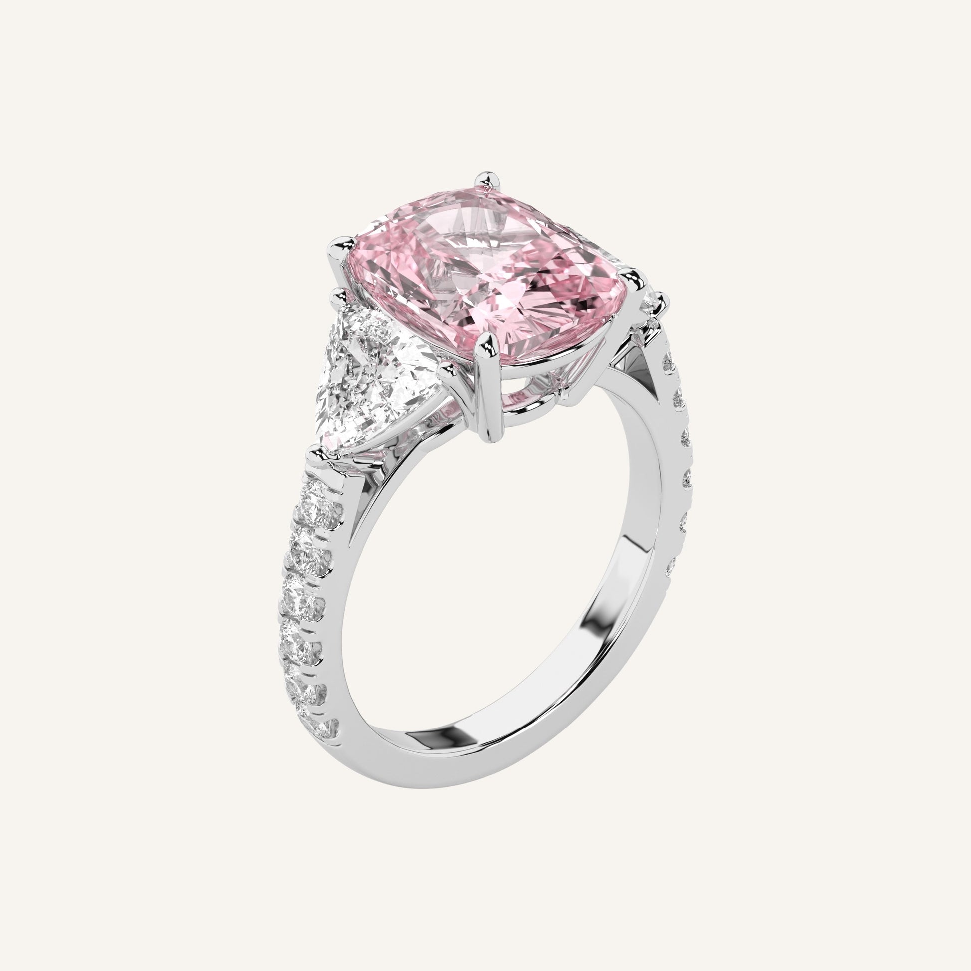 Gioiello etico in oro e diamante rosa, design italiano contemporaneo by LUXE SPARK Diamonds
